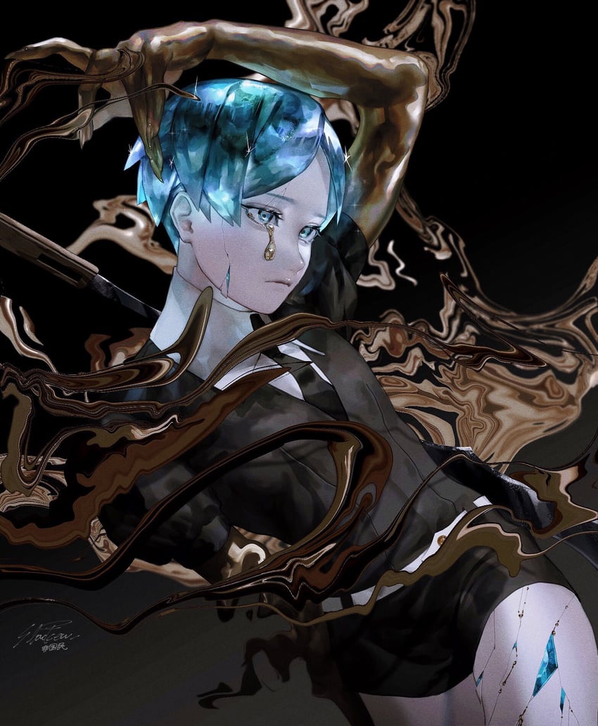 phosphophyllite (houseki no kuni) drawn by k041800