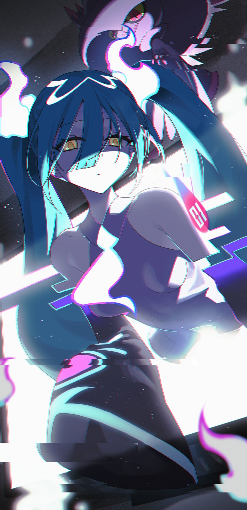 hatsune miku, mismagius, and ghost miku (pokemon and 2 more) drawn by airseal