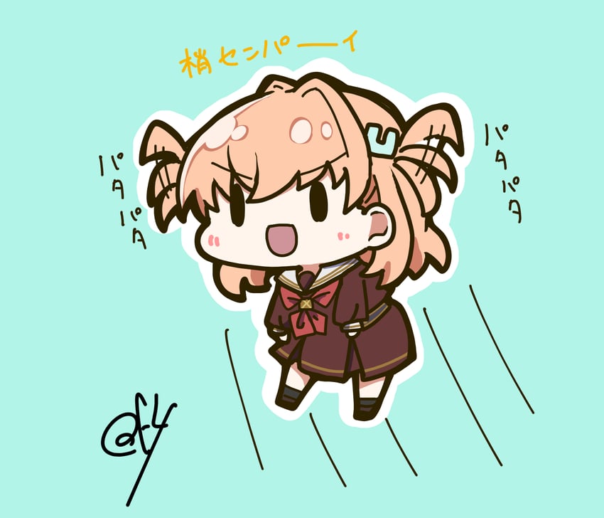 hinoshita kaho (love live! and 1 more) drawn by oofushi_ao