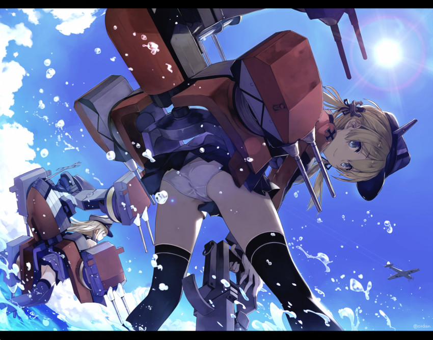 prinz eugen and bismarck (kantai collection) drawn by amagai_tarou