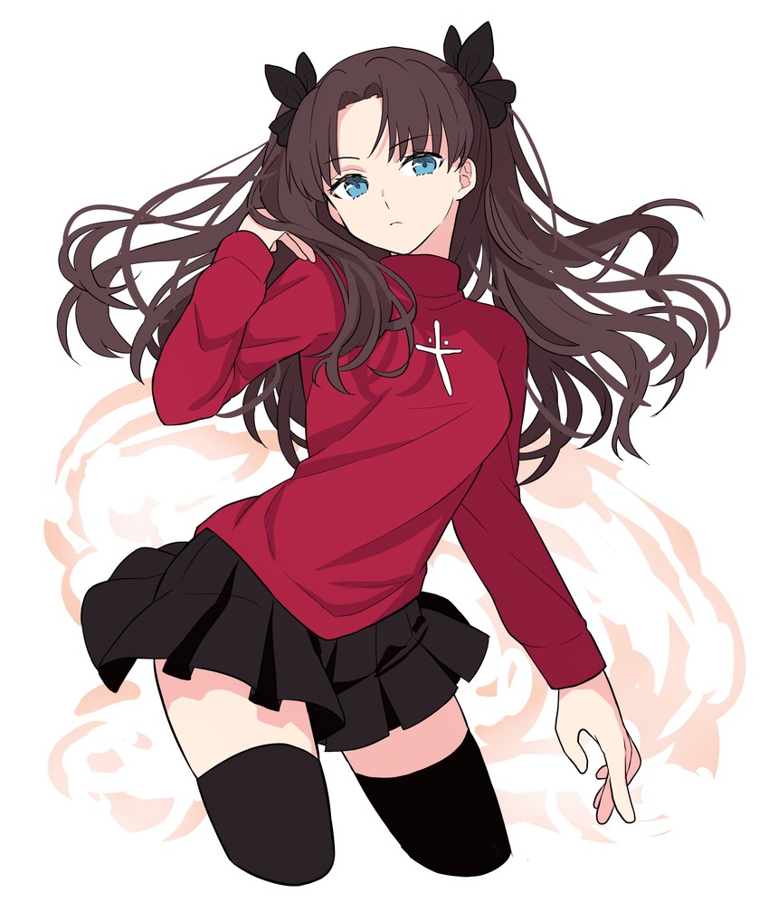 tohsaka rin (fate and 1 more) drawn by lq_saku