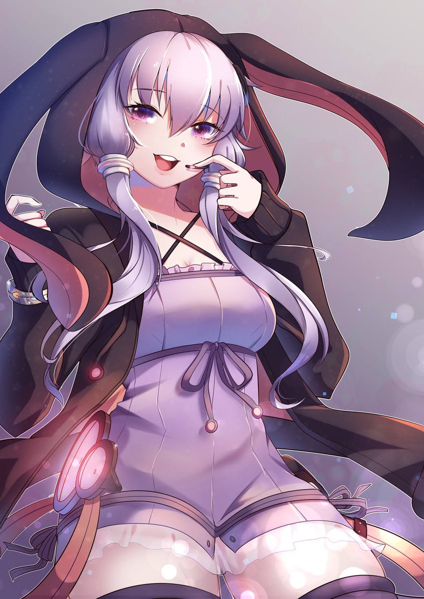 yuzuki yukari (vocaloid and 1 more) drawn by rayrie