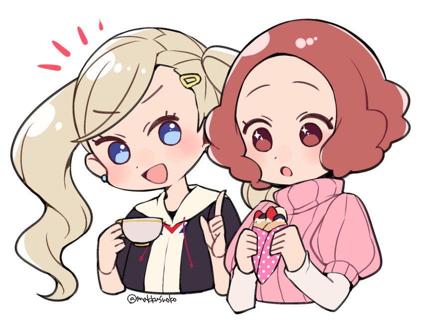 takamaki anne and okumura haru (persona and 1 more) drawn by do_m_kaeru