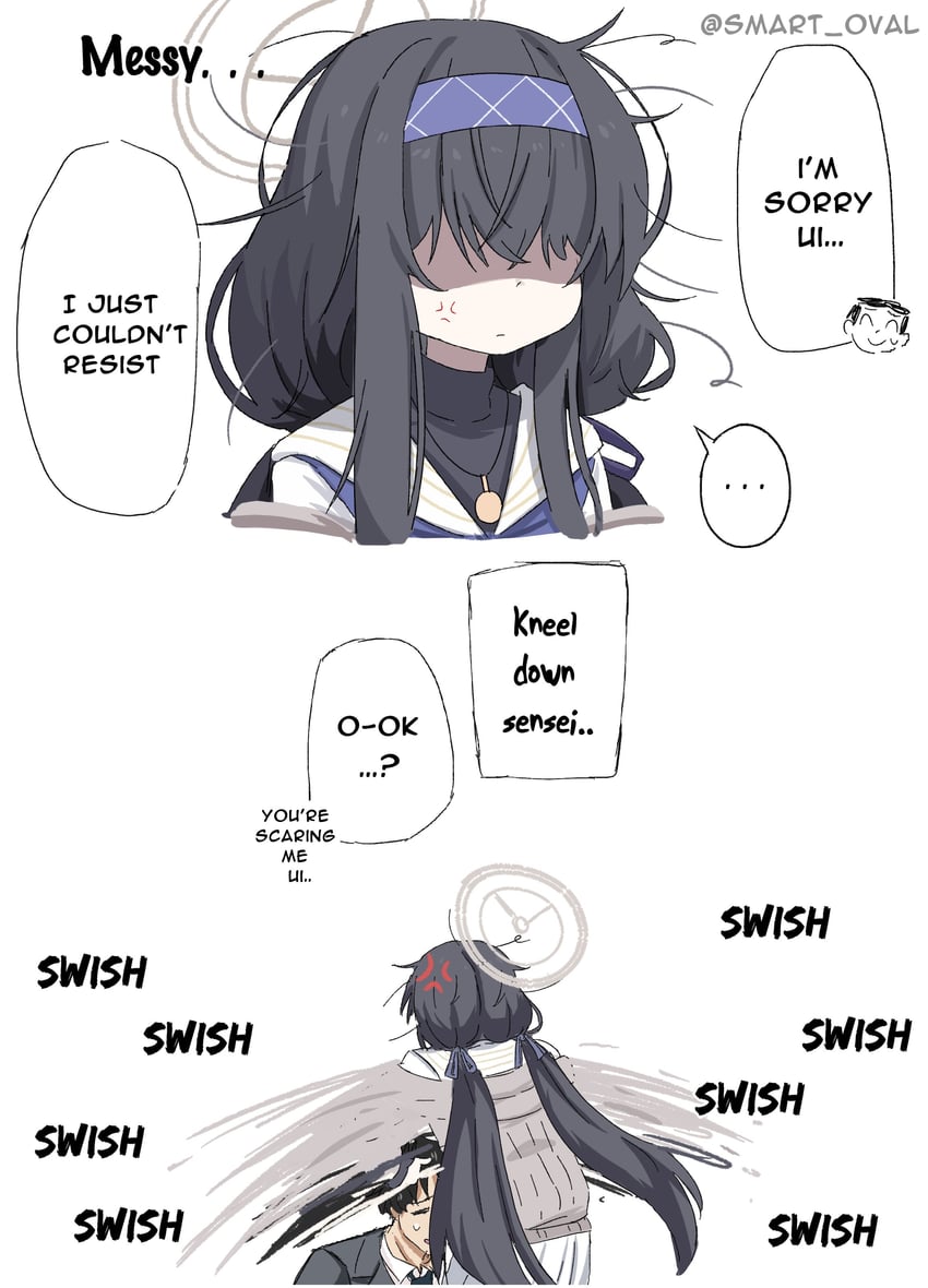 sensei, doodle sensei, and ui (blue archive) drawn by smart_oval