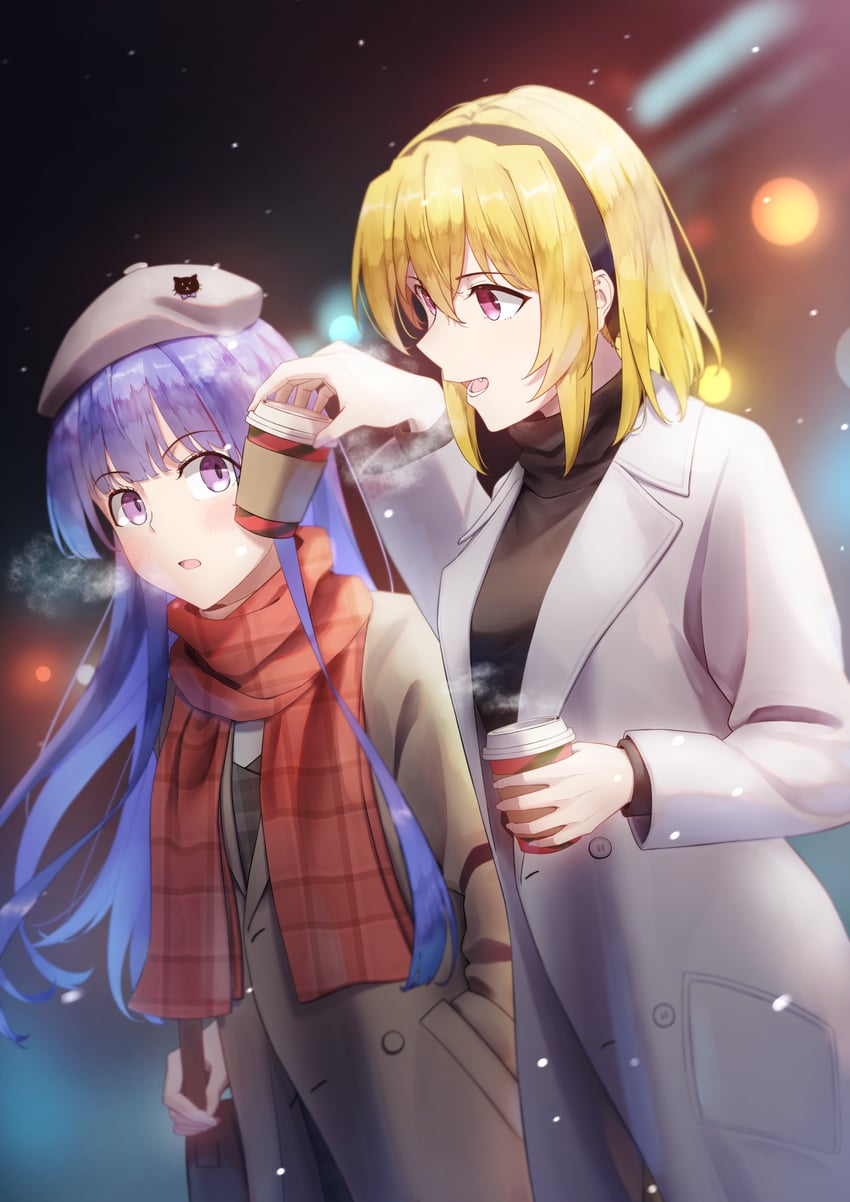 furude rika and houjou satoko (higurashi no naku koro ni and 1 more) drawn by dconan_owo