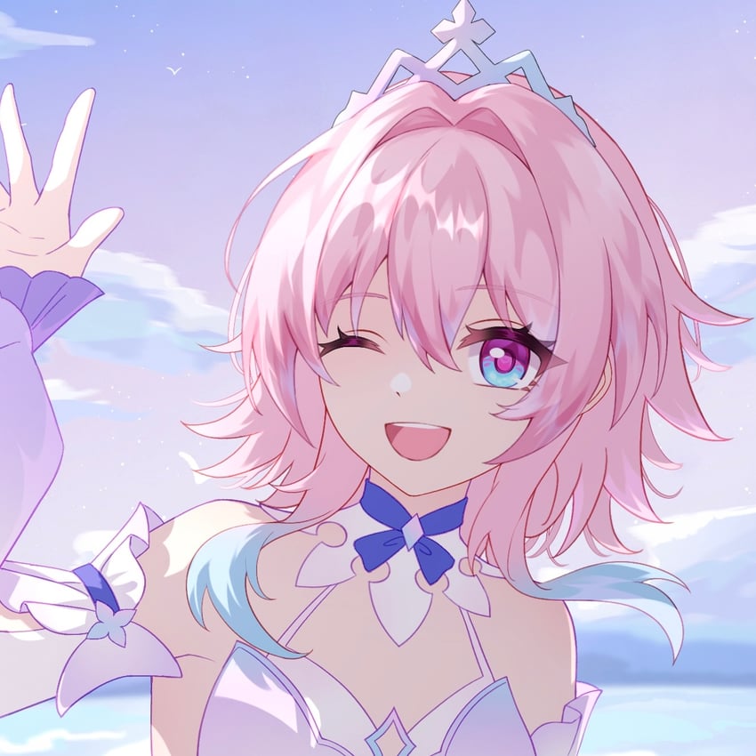 march 7th (honkai and 1 more) drawn by aqinorz