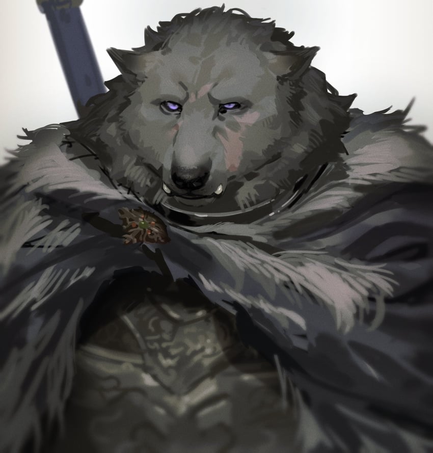 blaidd the half-wolf (elden ring) drawn by omochi_kuitai