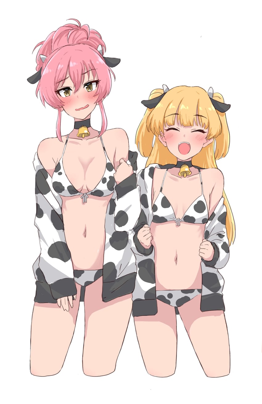 jougasaki mika and jougasaki rika (idolmaster and 1 more) drawn by wasabijoyu76