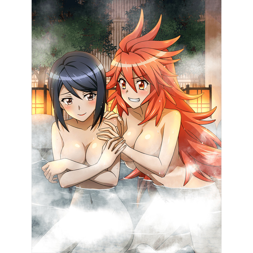 amou kanade and tomosato aoi (senki zesshou symphogear and 1 more)