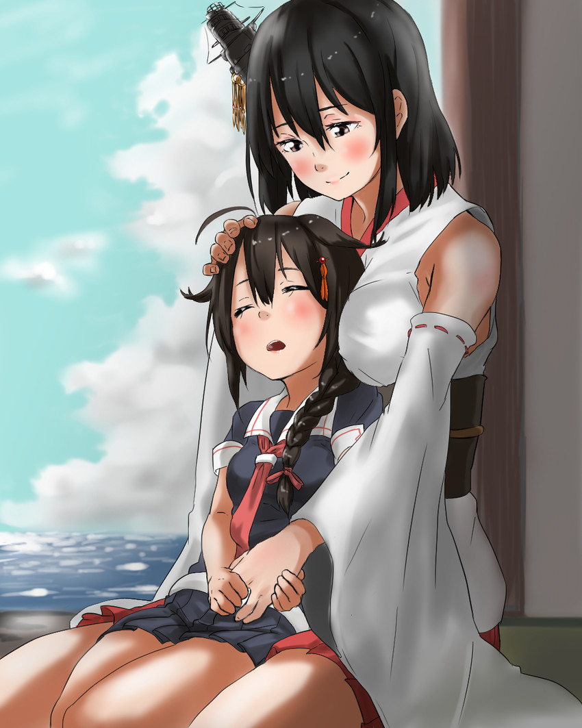 shigure, shigure kai ni, and yamashiro (kantai collection) drawn by tama_(tamago)