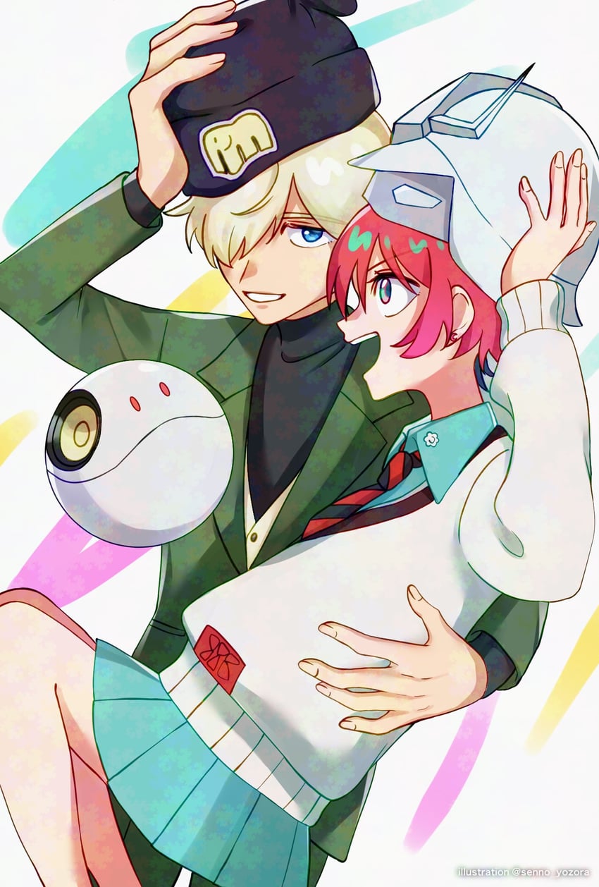 amate yuzuriha, haro, char aznable, and shirouzu (gundam and 1 more) drawn by senno_yozora