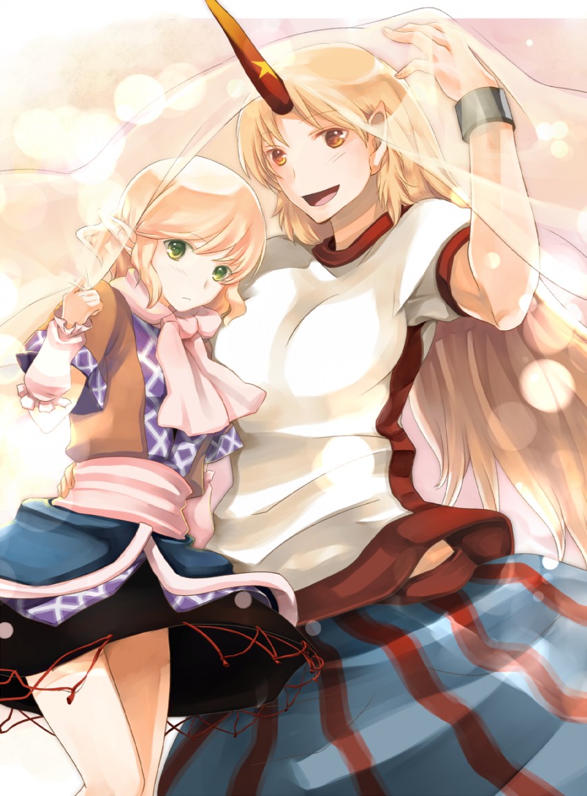 mizuhashi parsee and hoshiguma yuugi (touhou) drawn by atoki