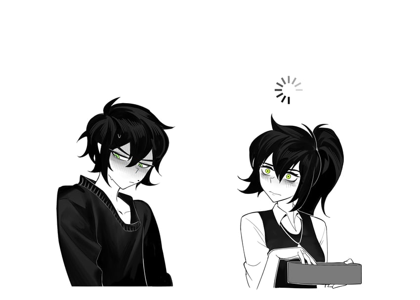andrew graves and renee graves (the coffin of andy and leyley) drawn by aierlaobo