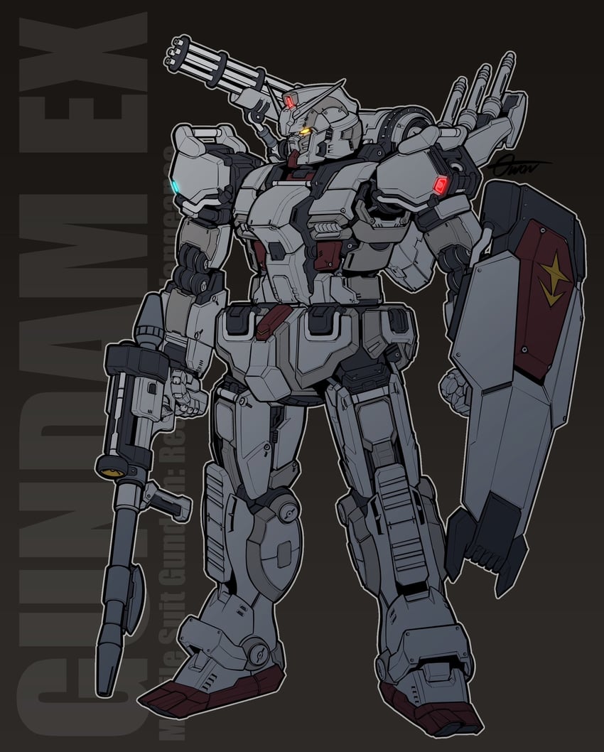 gundam ex (gundam and 1 more) drawn by toilobo