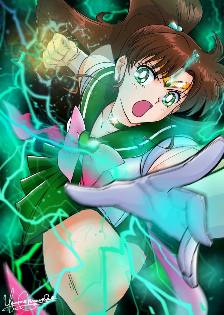 kino makoto, sailor jupiter, super sailor jupiter, and shinohara emi (bishoujo senshi sailor moon) drawn by dj_jdite