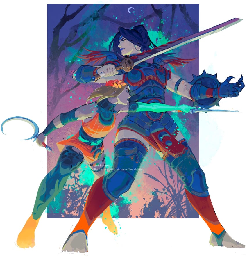 melinoe and nemesis (hades and 1 more) drawn by st_hedge
