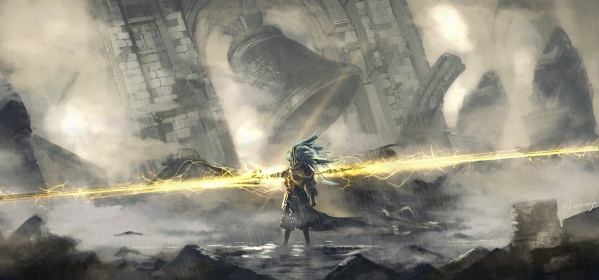 nameless king (dark souls and 1 more) drawn by koromoya