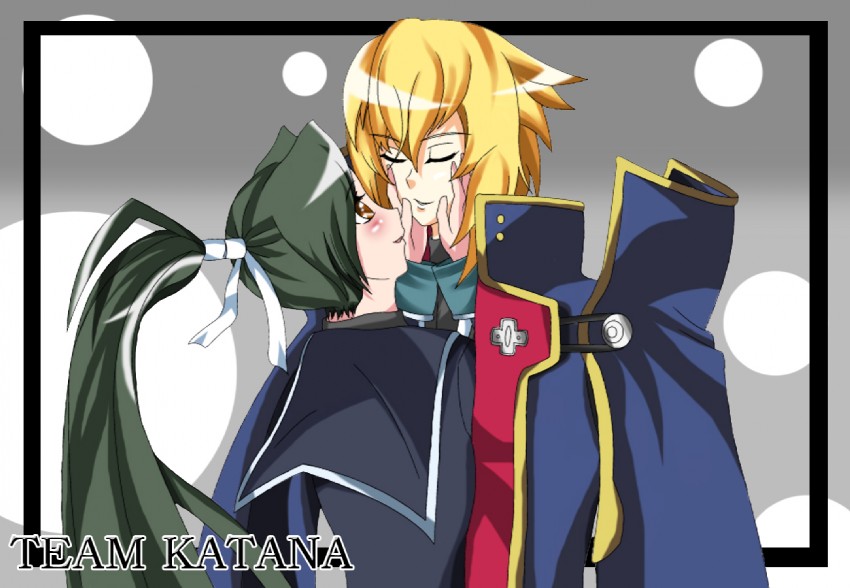jin kisaragi and tokinomiya kamui (blazblue and 2 more) drawn by neocrims0n