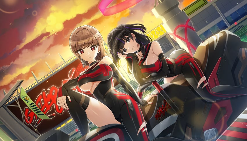 kamie tsugumi and hanihara haru (dolphin wave) drawn by ootomo_takuji