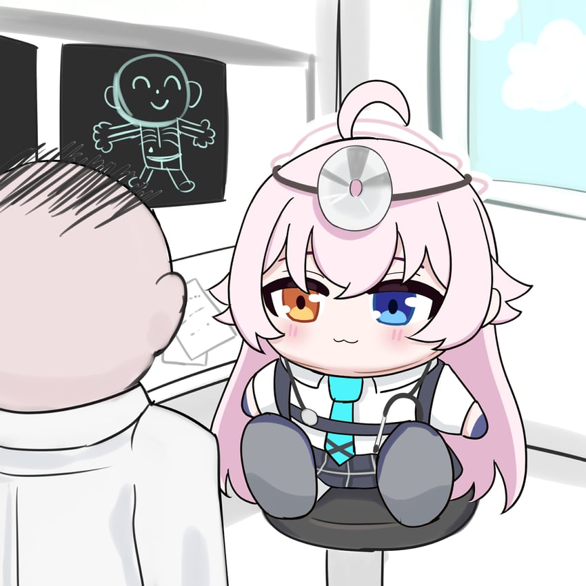 sensei, doodle sensei, and hoshino (blue archive) drawn by peppo-mk3