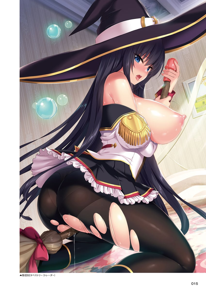 amatsuka erena (motto! haramase! honoo no oppai isekai ero mahou gakuen!) drawn by derauea