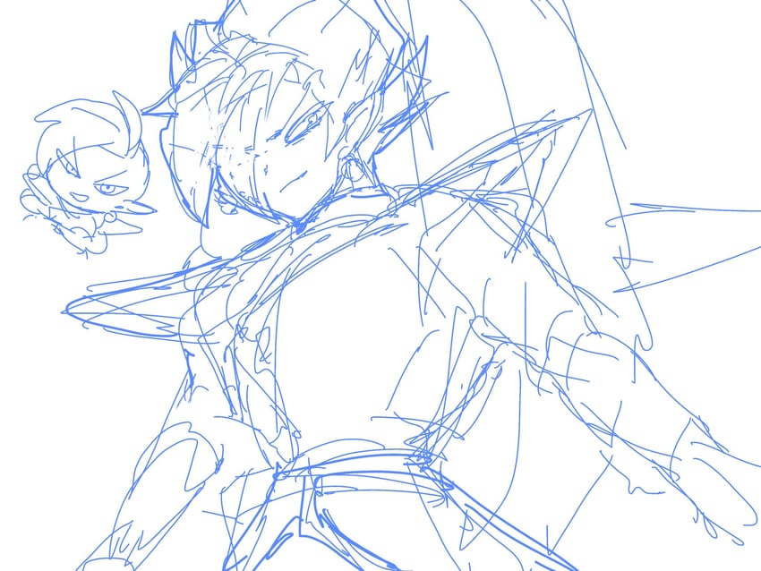 zamasu and fused zamasu (dragon ball and 1 more) drawn by nomeshi