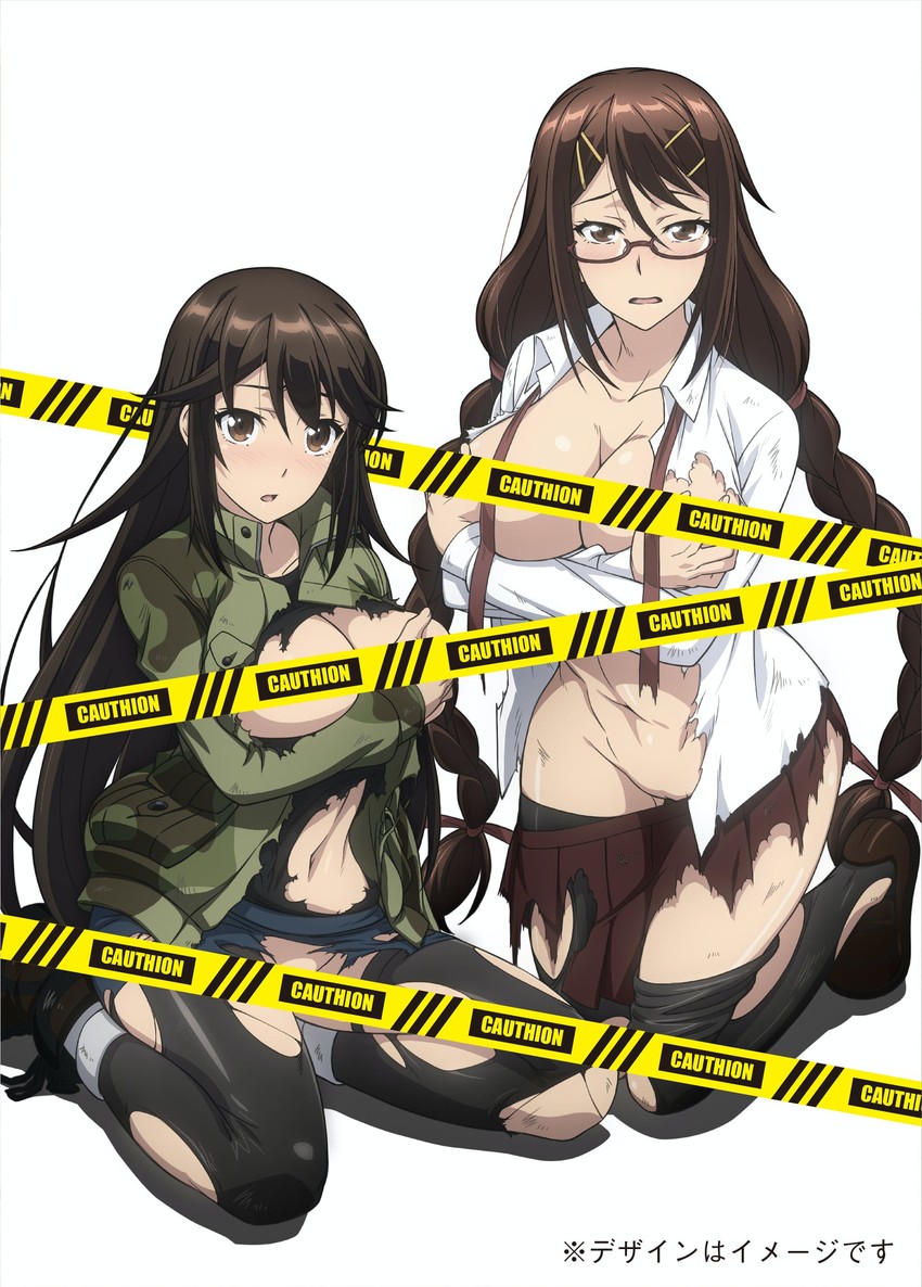 oribe mutsumi and naruse chitose (kyochuu rettou)