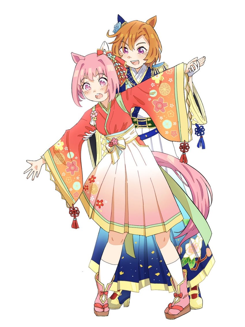 t.m. opera o and haru urara (umamusume) drawn by deong234