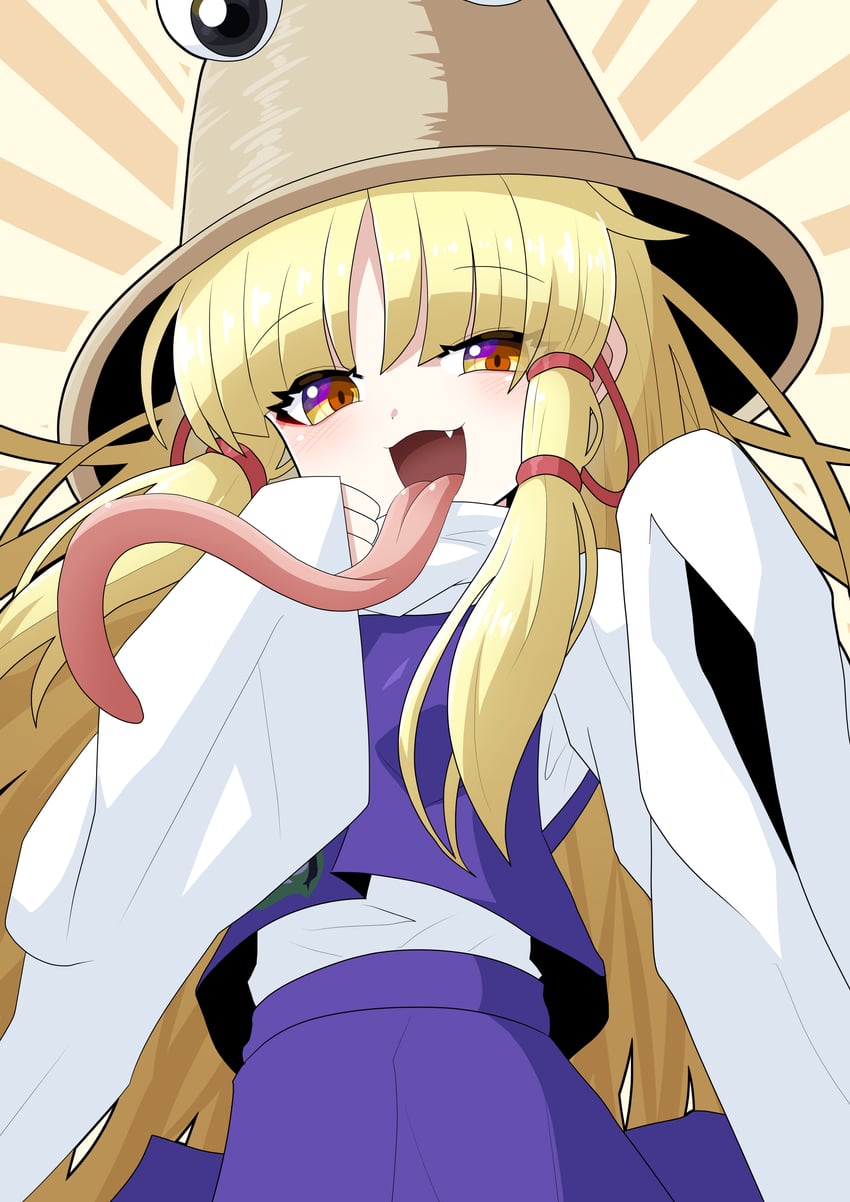moriya suwako and pyonta (touhou) drawn by amairo_zanmei