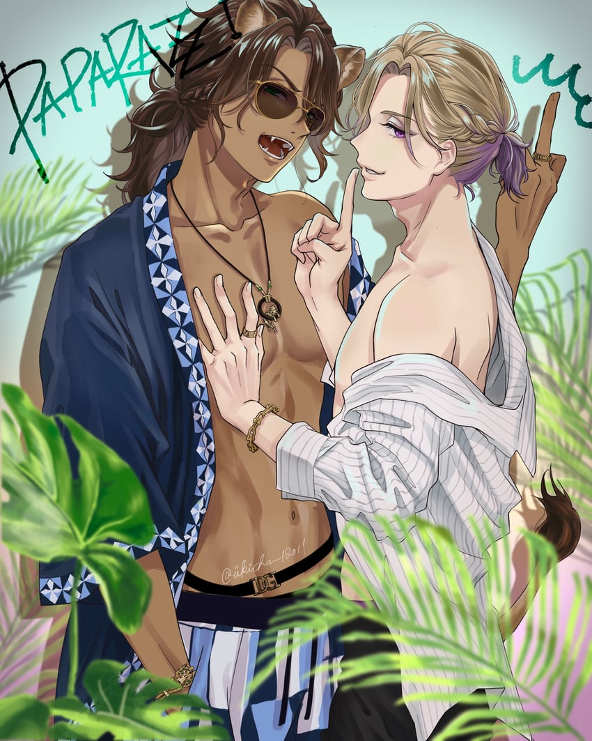 leona kingscholar and vil schoenheit (twisted wonderland) drawn by ukichan12011