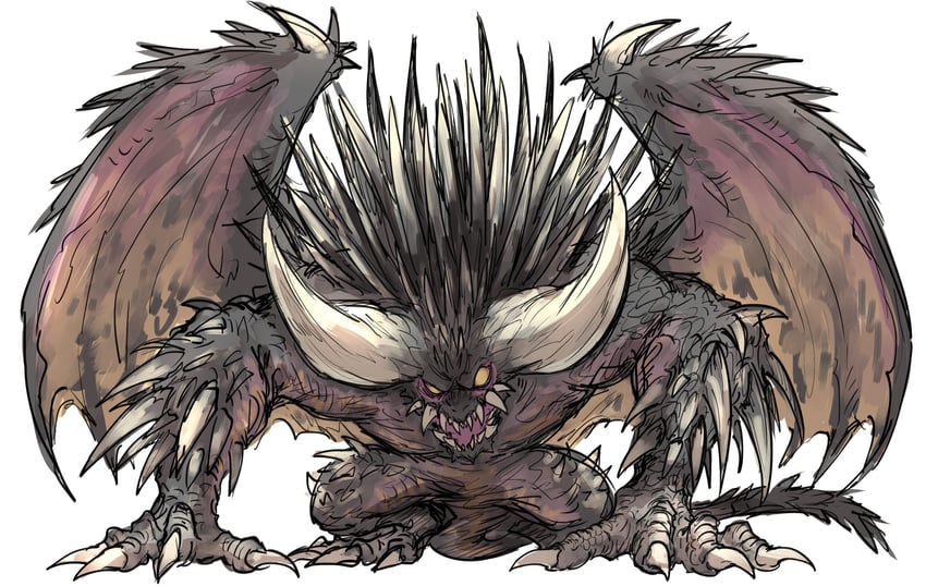 nergigante (monster hunter and 1 more) drawn by kankan33333