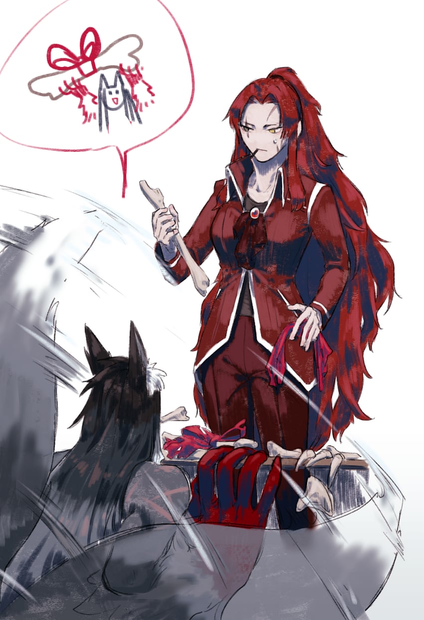 roland and gebura (project moon and 1 more) drawn by mid_(pixiv_63600459)