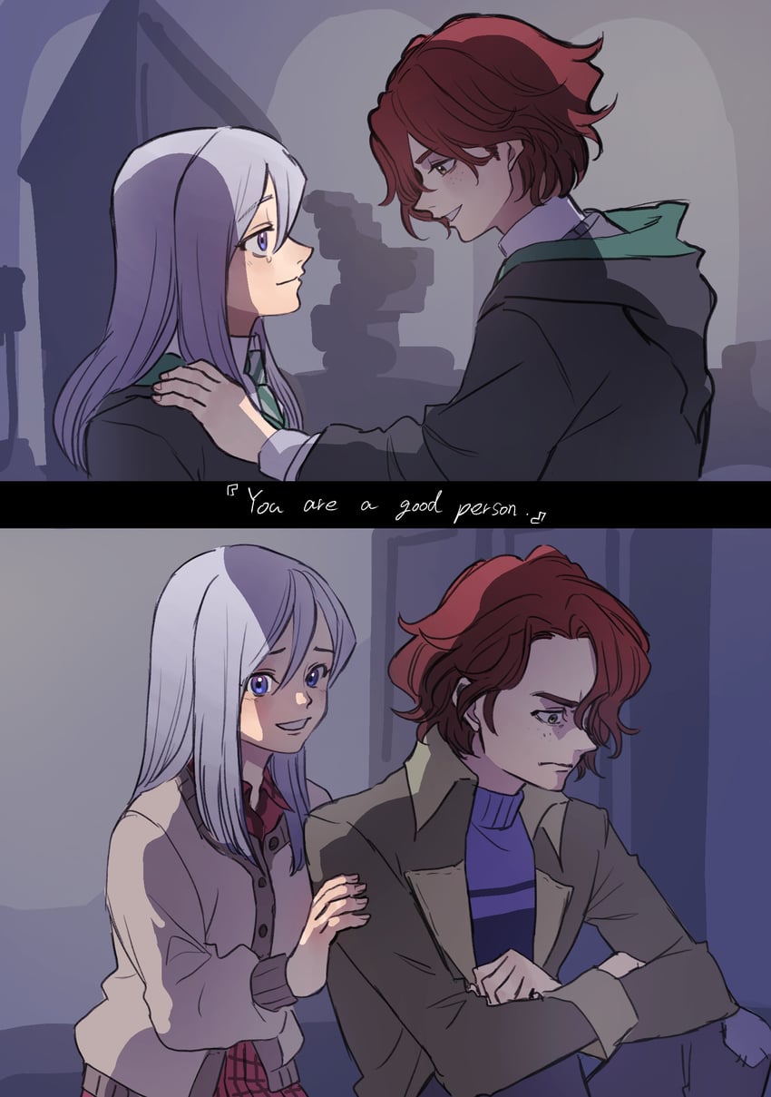 daniel page and ivy warrington (wizarding world and 2 more) drawn by wohara
