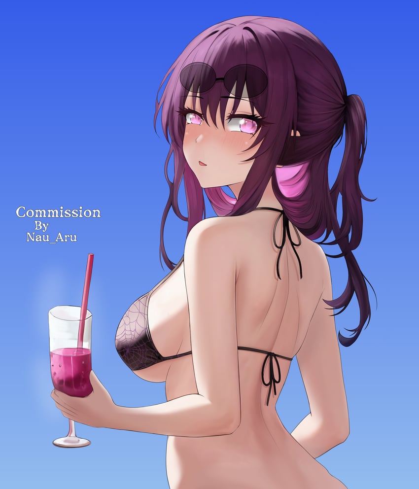 kafka (honkai and 1 more) drawn by nau_aru