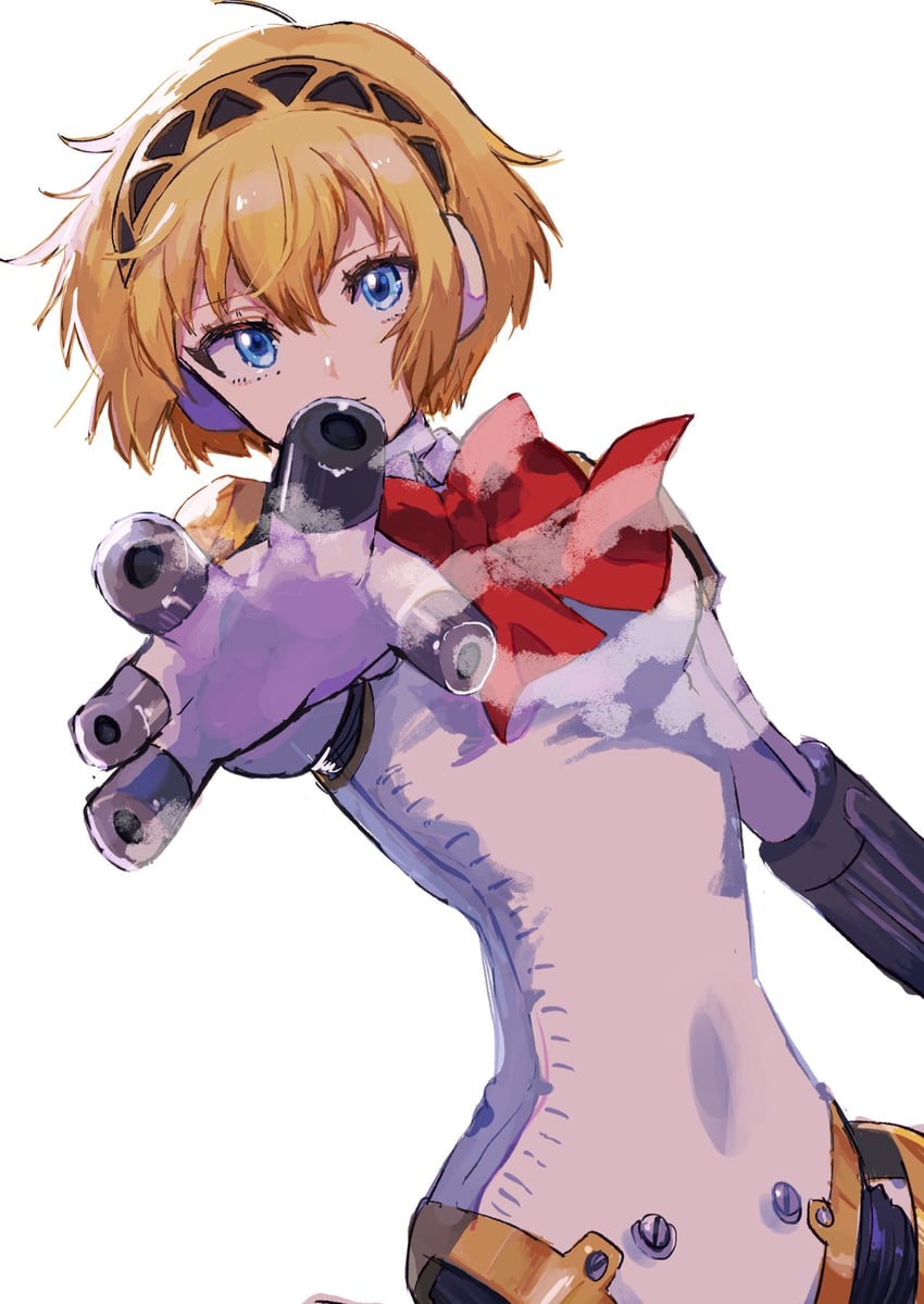 aigis (persona and 1 more) drawn by kanna_nijiniji