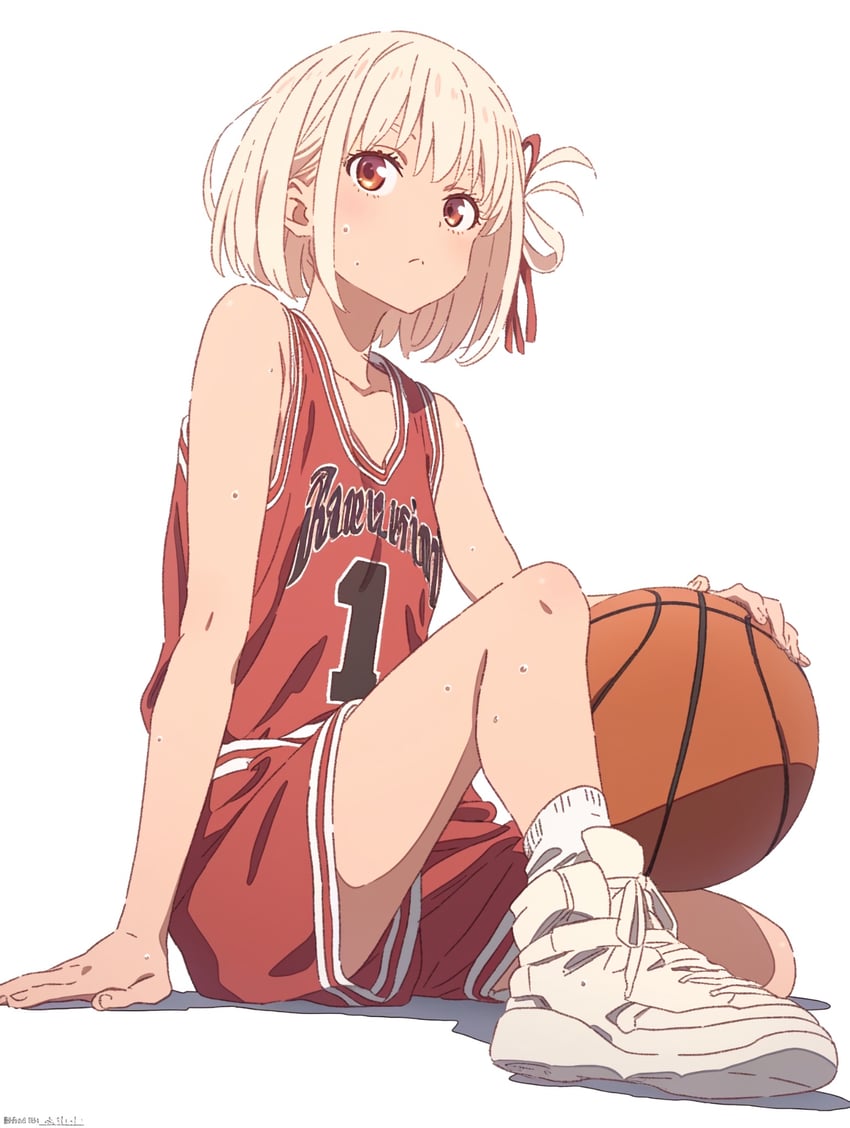 nishikigi chisato (lycoris recoil) drawn by yamani24044