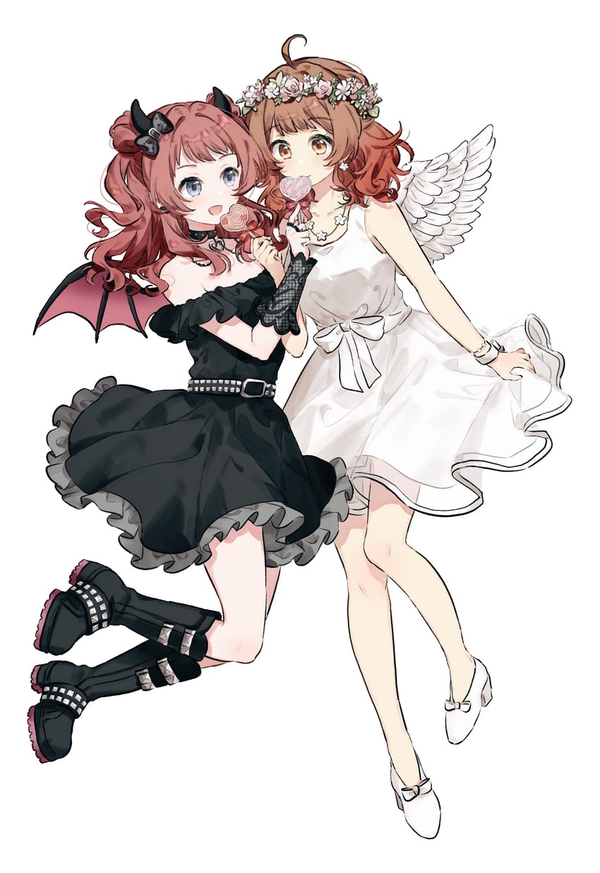 hanami ume and hanami saki (idolmaster and 1 more) drawn by migolu