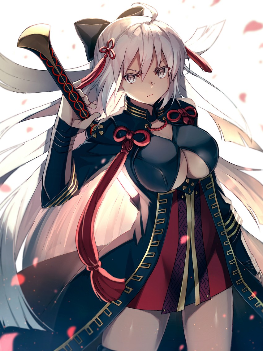 okita souji and okita souji alter (fate and 1 more) drawn by akami_fumio