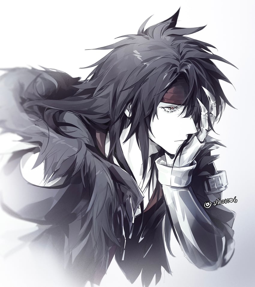 vincent valentine (final fantasy and 2 more) drawn by lily_(shio1006)