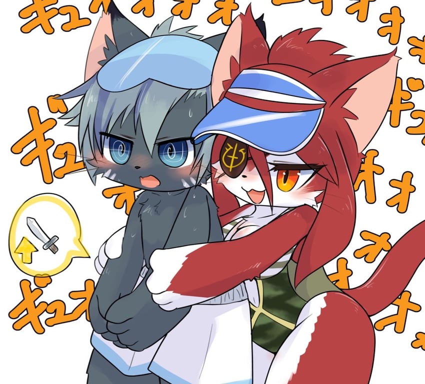 hinozuki and maxwell (cat busters) drawn by ragu_(apricolor)