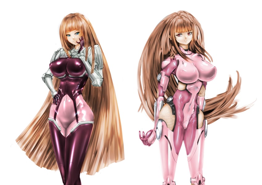 ken marinaris and koukawa asuka (taimanin and 1 more) drawn by monster_misosiru1000