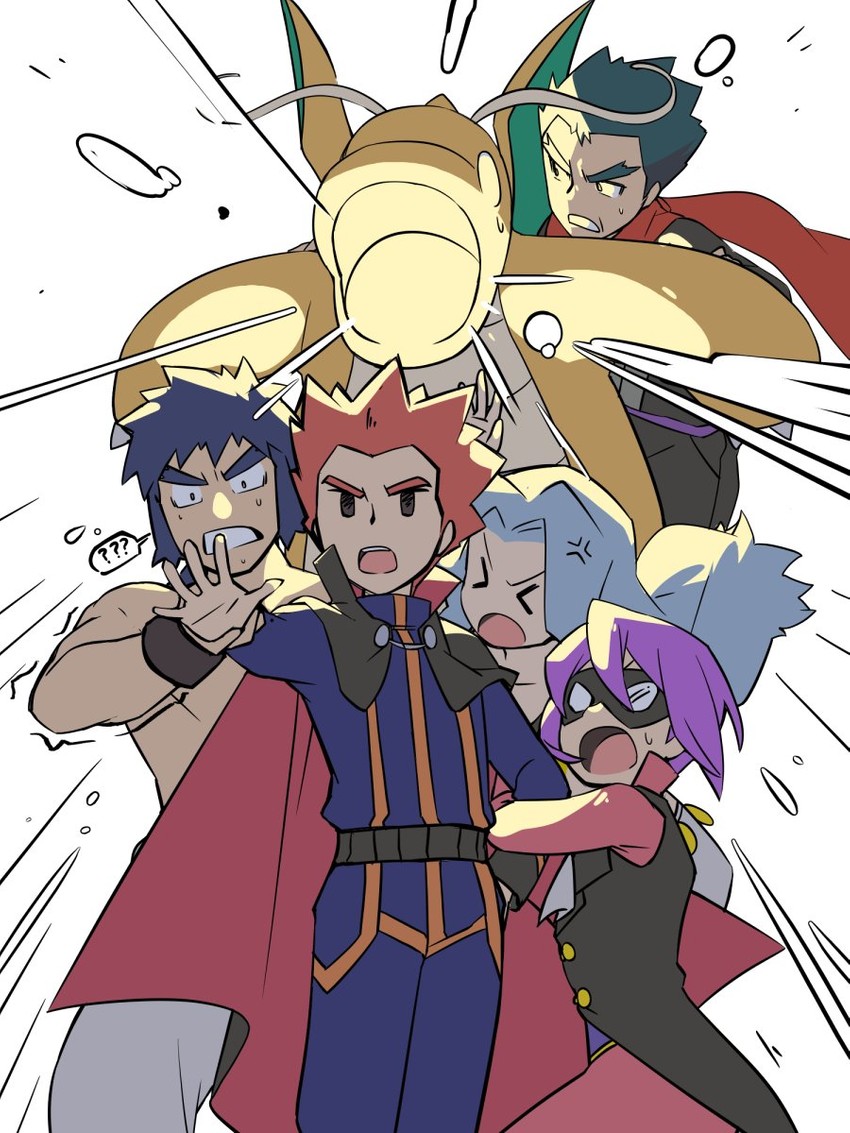 dragonite, lance, karen, will, koga, and 1 more (pokemon and 1 more) drawn by kiwi_of_ruin