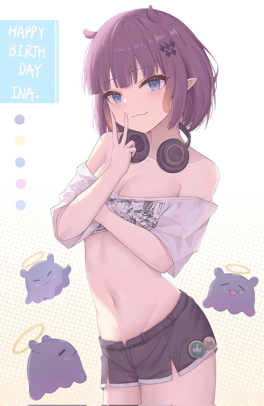 ninomae ina'nis and takodachi (hololive and 1 more) drawn by dchiang