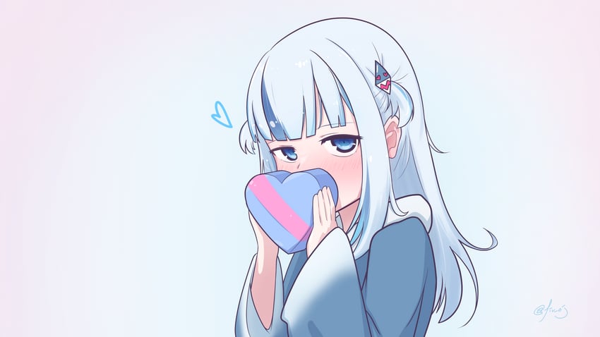 gawr gura (hololive and 1 more) drawn by fiv_oj