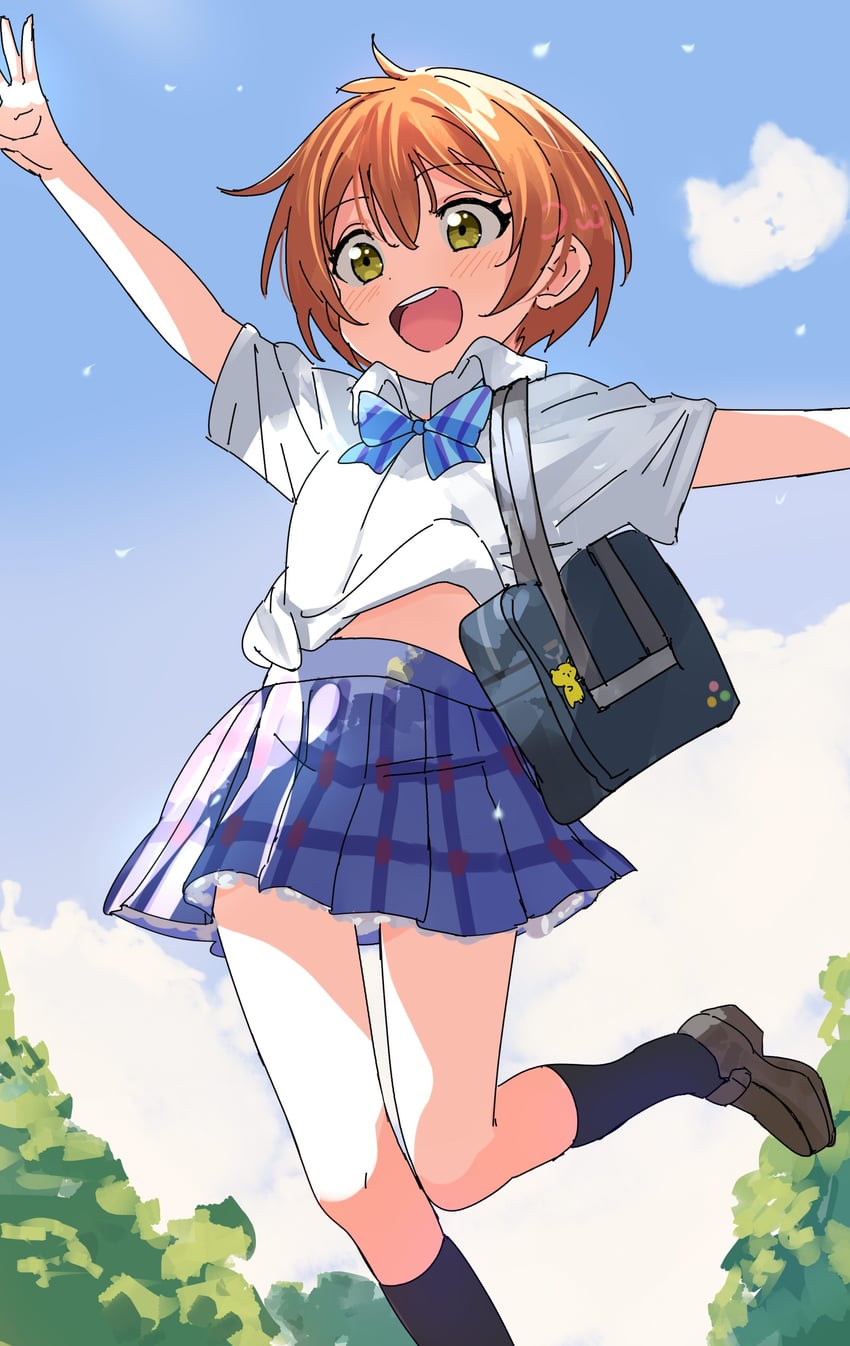 hoshizora rin (love live! and 1 more) drawn by bunbun_(midukikome)