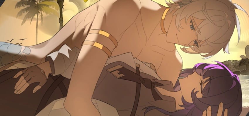 kevin kaslana and mei (honkai and 1 more) drawn by shiregotoaka