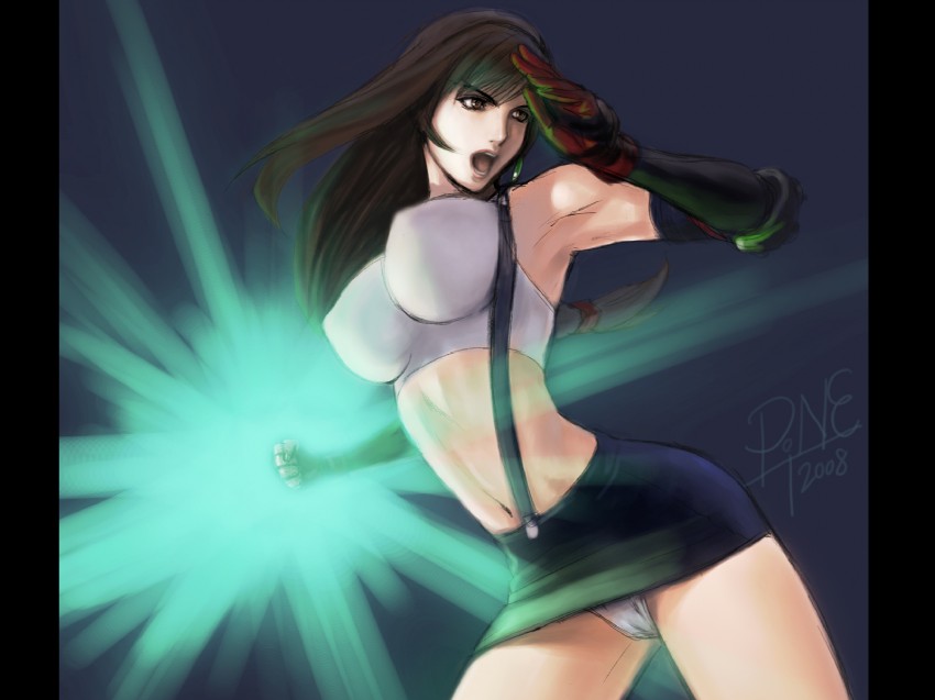 tifa lockhart (final fantasy and 1 more) drawn by jayun