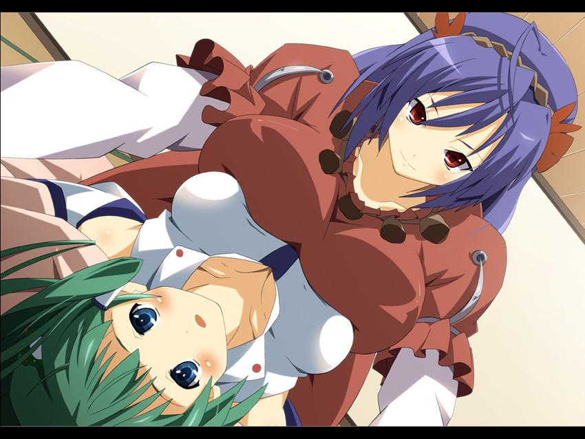 kochiya sanae and yasaka kanako (touhou) drawn by shin'ya_(nanp)
