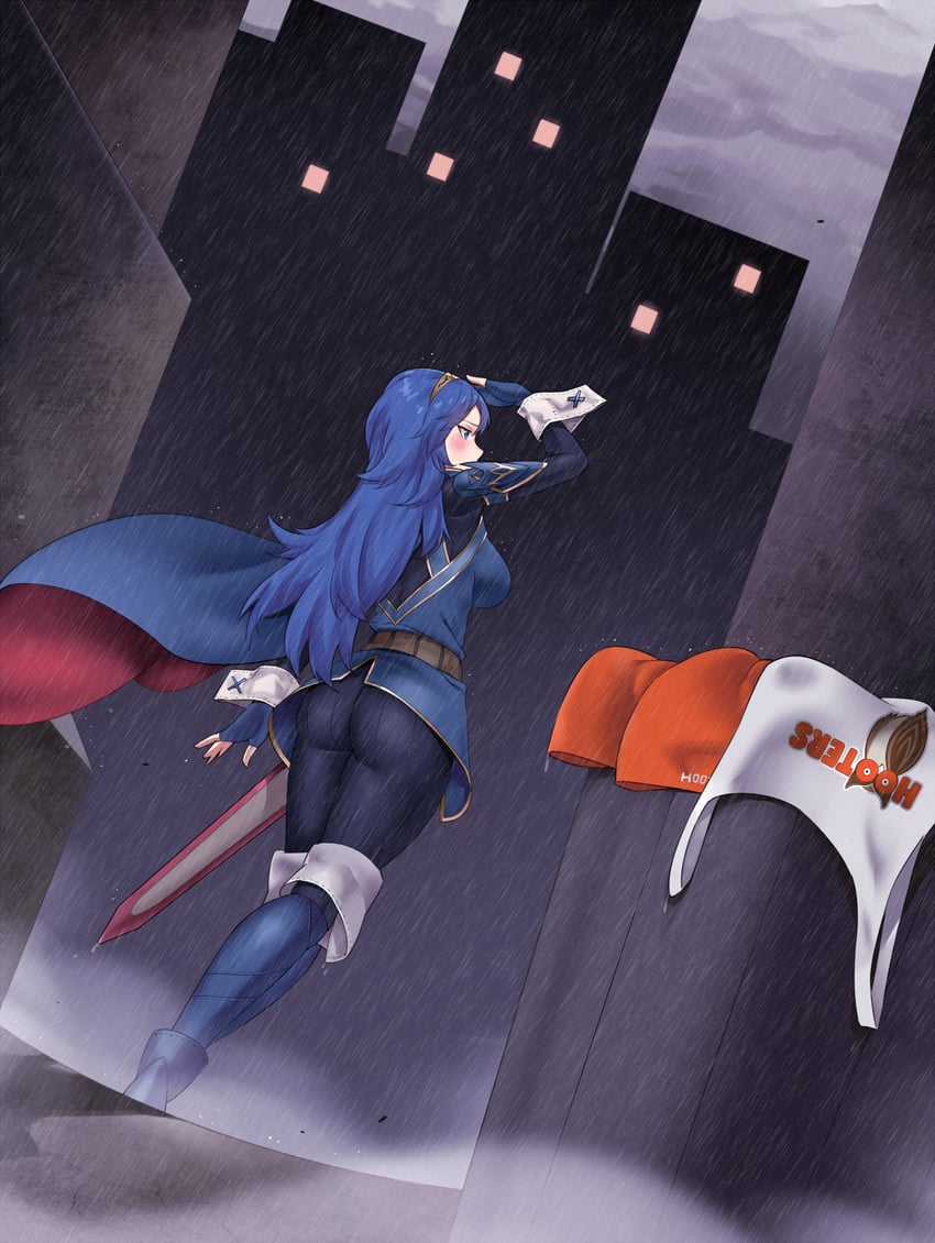 lucina and hootie the owl (fire emblem and 4 more) drawn by igni_tion