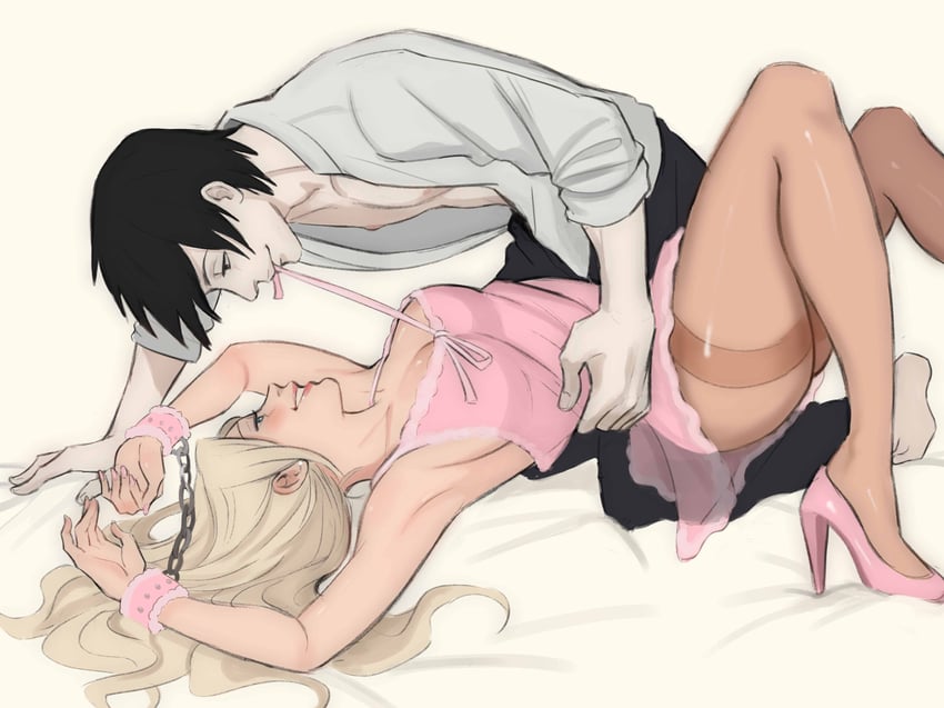 yamanaka ino and sai (naruto and 1 more) drawn by xmonday_mintx